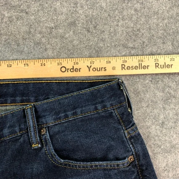 Levis 569 Mens Jeans 36x30 (fits 37x28) Blue Loose Straight Relaxed Dark Wash - Picture 9 of 15